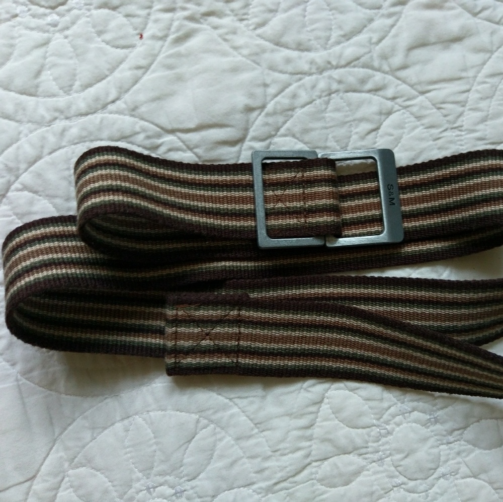 💰S&m brown stripped belt